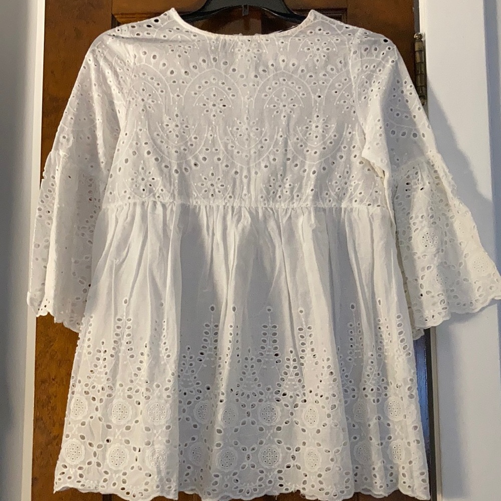 Beautiful eyelet delicate top